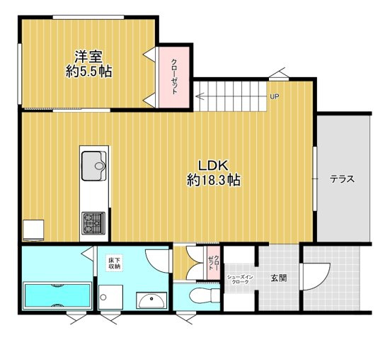 戸田市笹目7丁目　新築戸建ての間取り|1階