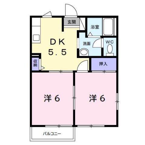 【間取り】 | グランディアＥ
