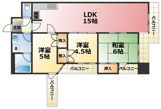 NEOダイキョー甲子園Ⅱの間取り