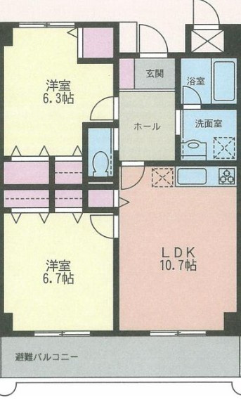 アランブラすがもの間取り|間取りです。