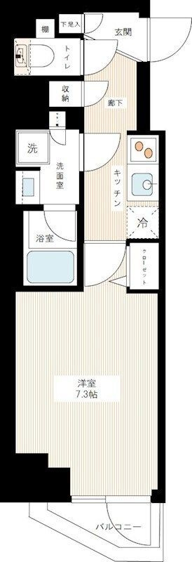 AZEST千住大橋の間取り|間取りです。