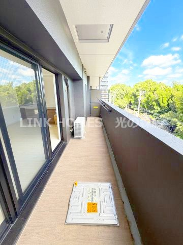 菊池郡菊陽町大字津久礼の賃貸マンションのバルコニー
