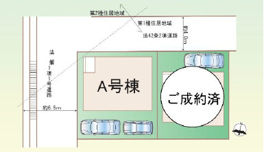 厚木市酒井　中古戸建の区画図