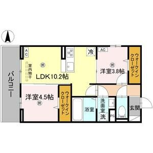 【間取り】 | BRANSIA瀬田(ブランシア) | お部屋の間取りです