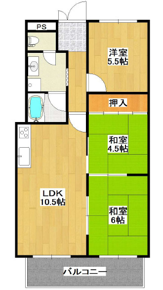 シャルムロアイヤル朝霧の間取り