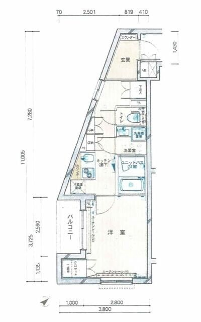ルーブル中村橋参番館の間取り