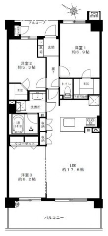 【間取り】 | ジェイパーク横浜矢向