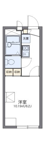 【間取り】 | レオパレス曽我部 | 代表的な間取のため実際の間取とは異なる場合があります