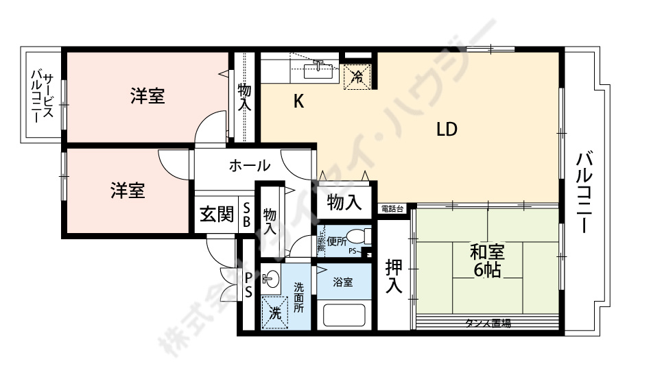 パティオ岸和田の間取り