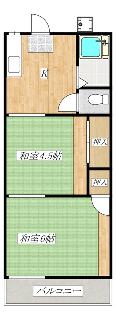コーポスガの間取り|間取り図☆
