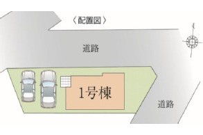 草加市弁天2丁目 新築分譲住宅 の区画図