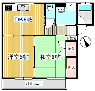 【間取り】 | メゾン水主町