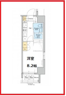 【間取り】 | プラウドフラット浅草アベニュー