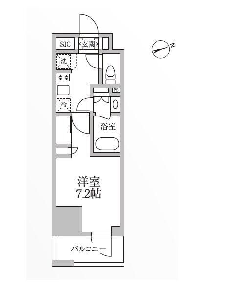 レジディア新御徒町Ⅱの間取り