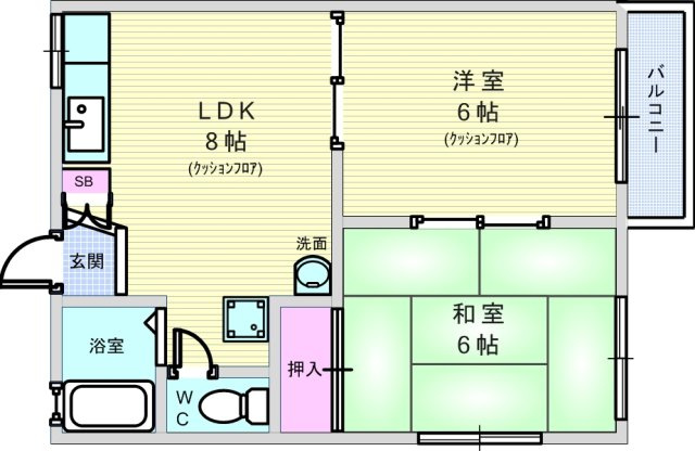 ラフォーレⅠの間取り