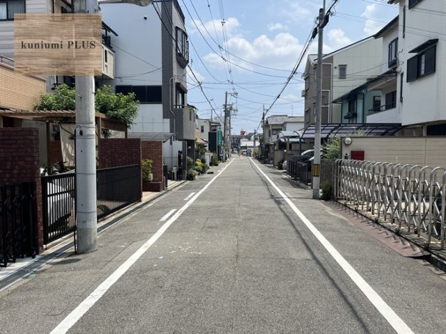 大阪市旭区新森5丁目の前面道路含む現地写真