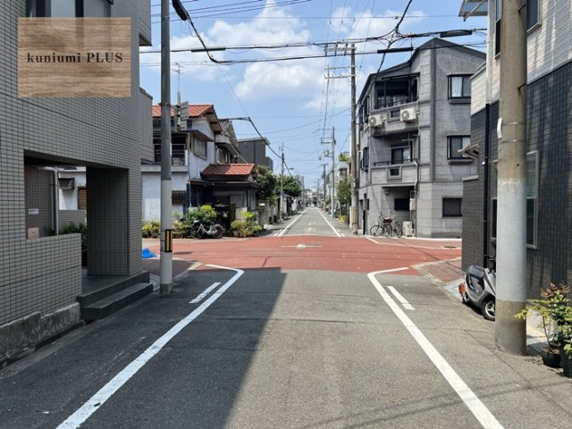 大阪市旭区新森5丁目の前面道路含む現地写真