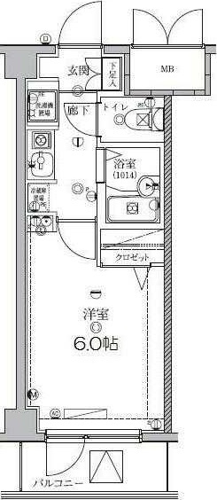 ユーコート千歳烏山の間取り