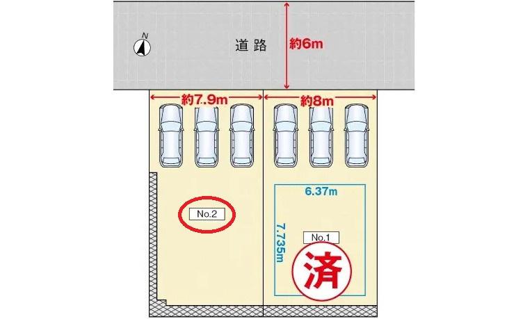 安佐南区毘沙門台２丁目の土地図