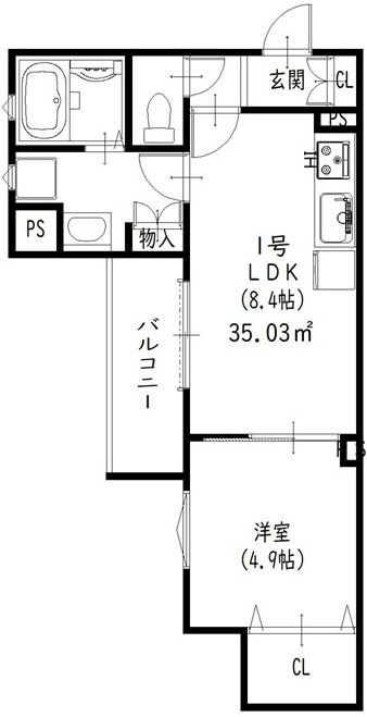 ピレーネ焼野の間取り|ピレーネ焼野　間取り