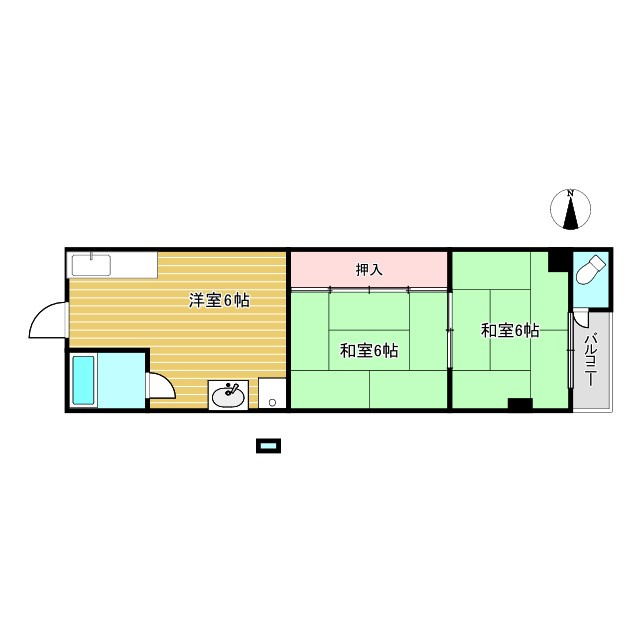 西有紀マンションの間取り