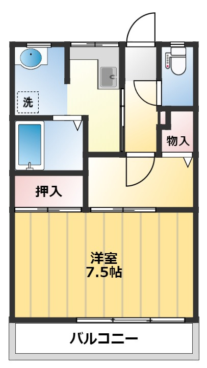 シティーホームズＭの間取り