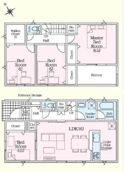 【間取り】 | 富士宮市小泉第29　新築戸建て　4号棟