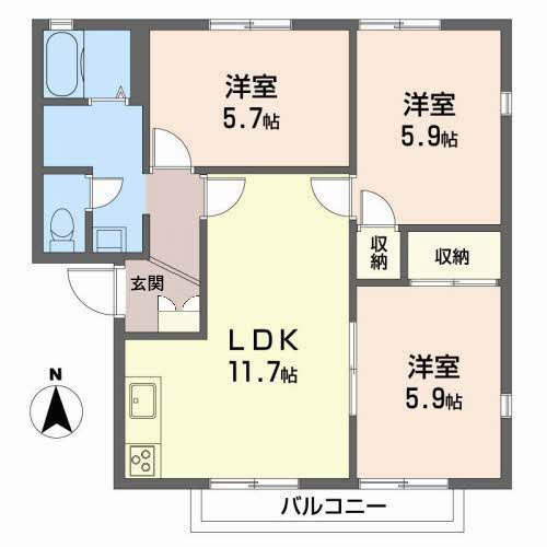 メゾンプレミールの間取り