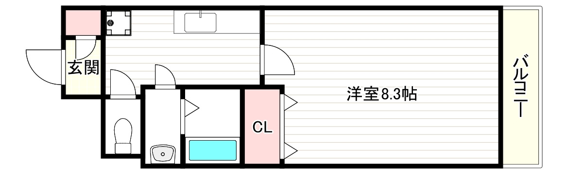 メルクリオール難波の間取り