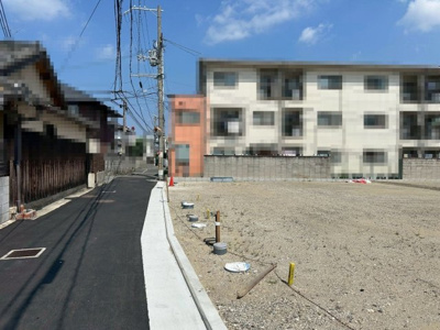 【前面道路含む現地写真】 | 助松町１丁目　売土地　全４区画 | 親切・丁寧を心がけ、お客様目線で物件探しのお手伝いをさせて頂きます♪お気軽にお問い合わせください！