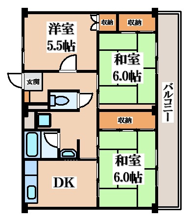 【間取り】 | ビレッジハウス城東