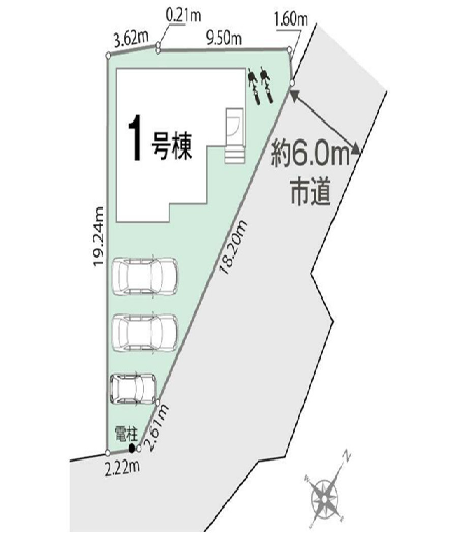 リナージュL豊川市伊奈町南山新田第1期の区画図