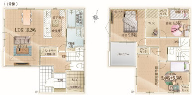 LIGARE 川越市霞ケ関北 20期の間取り|3LDK