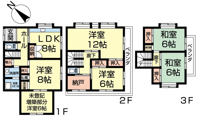 東区牛田東２丁目の間取り