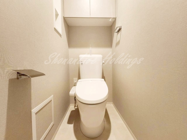 藤沢市鵠沼石上２丁目の賃貸マンションのトイレ|清潔感のあるトイレです
