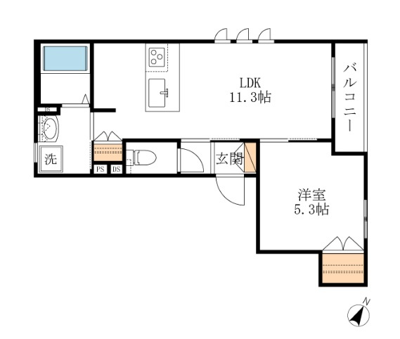 メゾンせせらぎの間取り