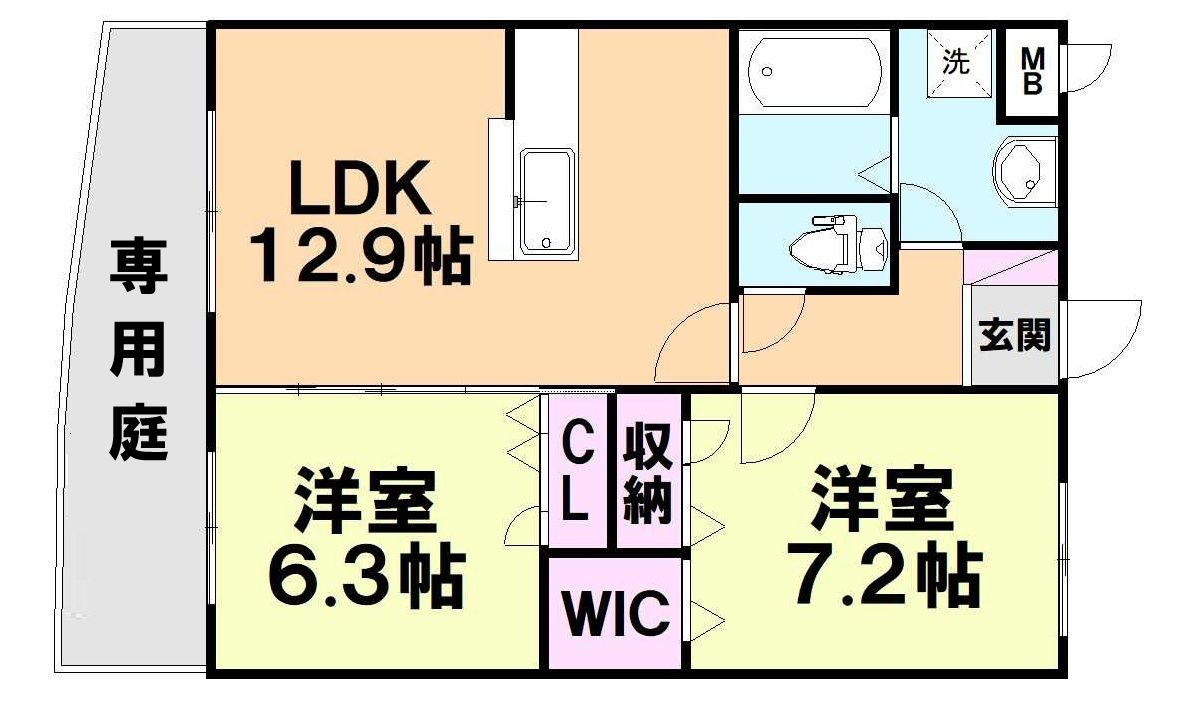 グレイスフローリアの間取り