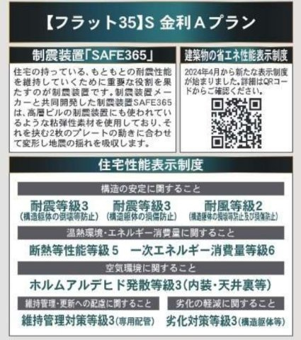 我孫子市湖北台９丁目新築戸建【湖北台西小学校：4分】の構造・工法・仕様|オリジナル制震装置【SAFE365】採用の地震に強いQUIE