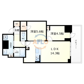 【間取り】 | シエリアタワー大阪堀江　日吉小学校区 | シエリアタワー大阪堀江　間取り