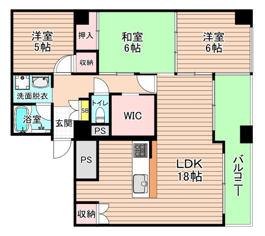 大阪市都島区片町１丁目の賃貸マンションの間取り