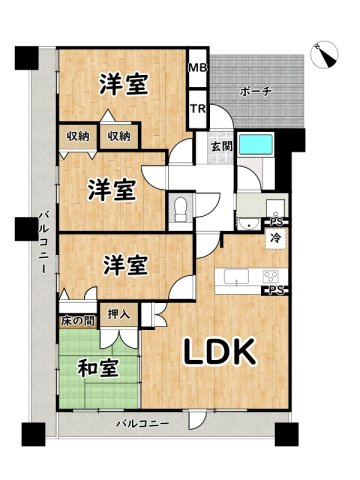 グラジオ元町プレミアムの間取り