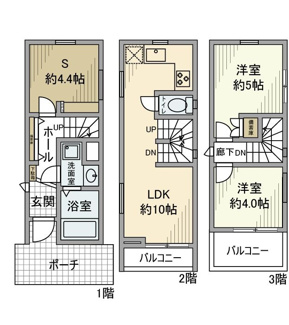【間取り】 | 大塚5丁目戸建て | 間取りです。