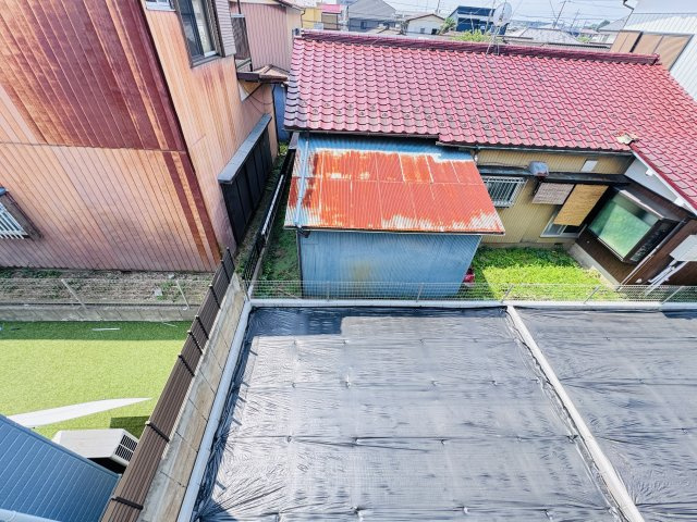 我孫子市湖北台９丁目新築戸建【湖北台西小学校：4分】の展望|バルコニーより南側眺望・南側庭スペースにつき日当たり良好♪