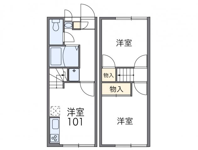 レオパレス吉春の間取り|画像2