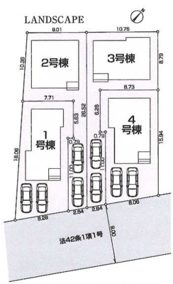  | 椚田町新築戸建 | 土地図は、土地の位置や形状、地番、隣接地の関係を示す図面です。土地の正確な情報を把握するのに不可欠です。不動産取引や測量や、建築計画に用いられ、現況を把握する上で重要。全体像を把握する際に役立ちます。