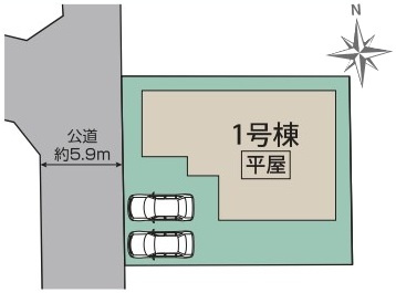 水戸市千波町　5期　新築戸建ての区画図|区画図です♪