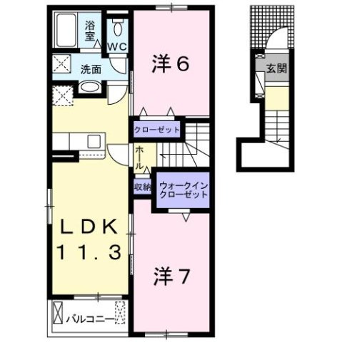 【間取り】 | ＰＬＡＩＮ　桃の木