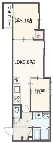 MELDIA八広Ⅴの間取り|間取りです。