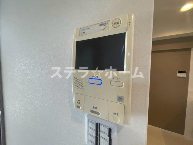 北大阪ハイツの防犯設備|モニター付きのインターホンです