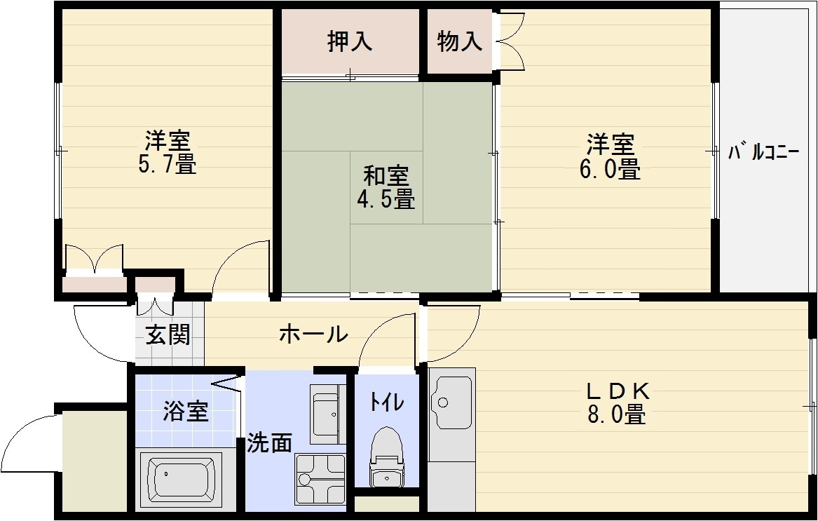 メゾン上市の間取り